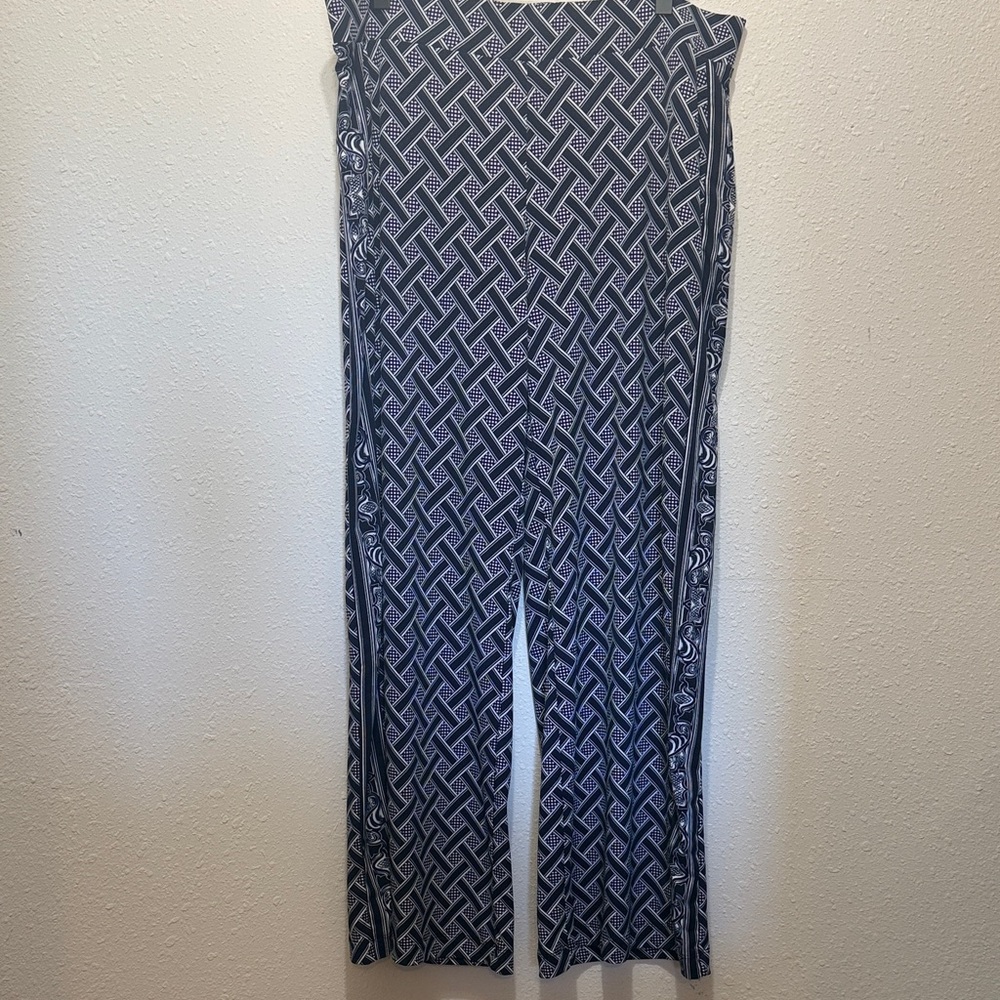 WHBM Women's Geometric Print Pants, Size L